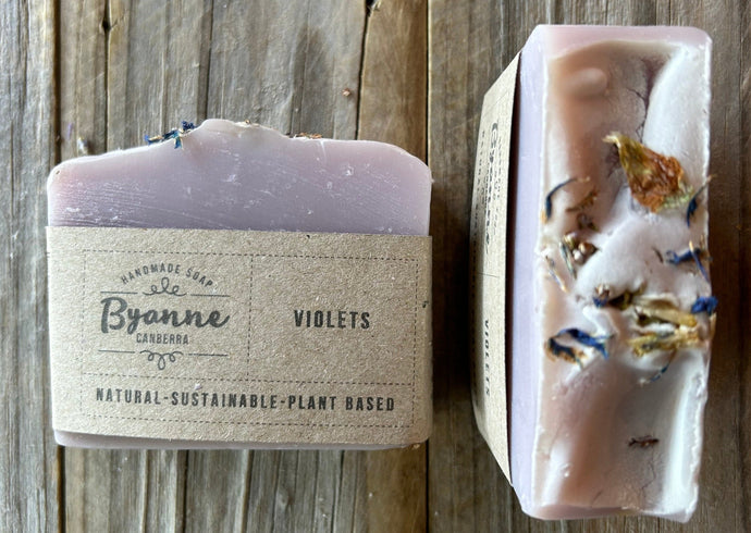 Violet Scented Handmade Soap Bar