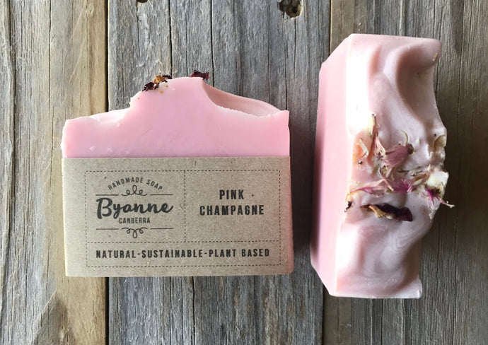 Pink Champagne Handmade Soap Bar