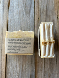 Lemongrass Walnut & Mint Exfoliating Handmade Soap Bar