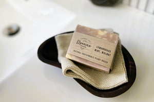Lemongrass, Mint & Ground Walnuts Soap