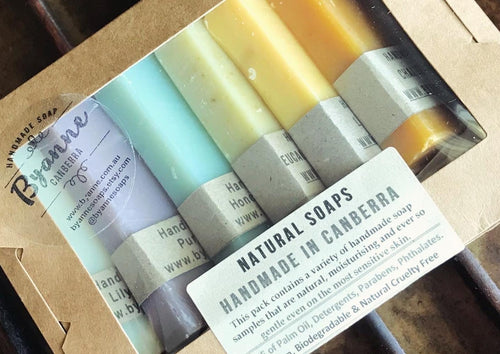 6 Soap Samples in Kraft Box