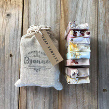 8 Handmade Sample Soaps / Guest Size Soaps in Cloth Bag